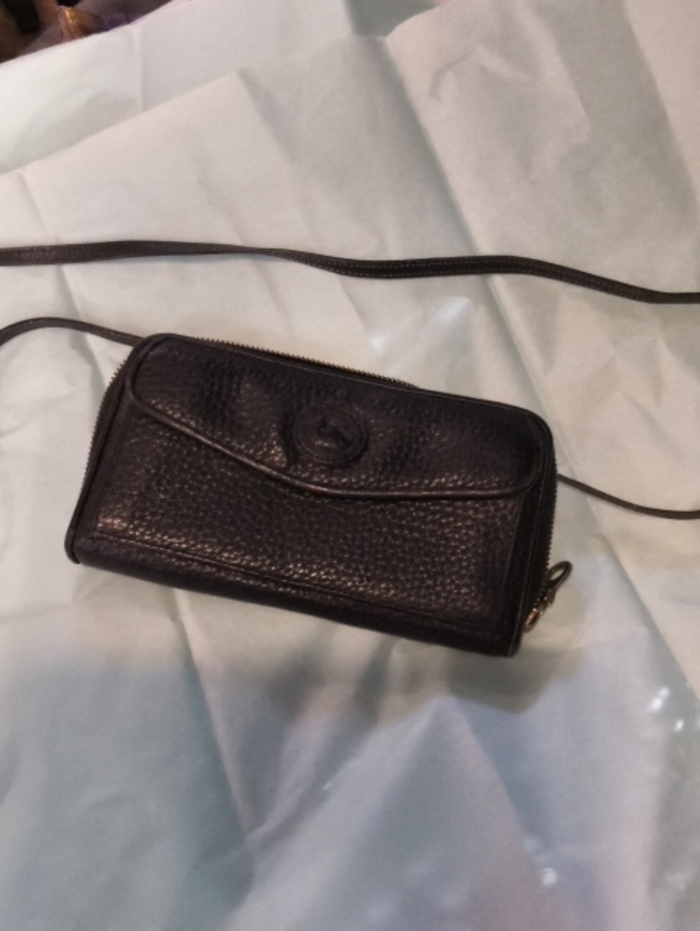 Vintage Douney&Burke CrossboBodyLeatherWallet OldMoney,Intellectual,Minimalist(